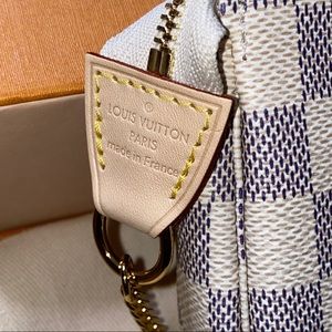 Louis Vuitton Bag Mini Pochette White Azur Brand New Discontinued Made  France